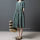 Women Loose Linen Big Size Casual Dress